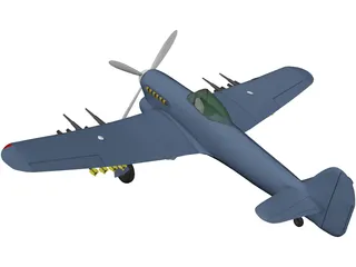 Hawker Typhoon 3D Model