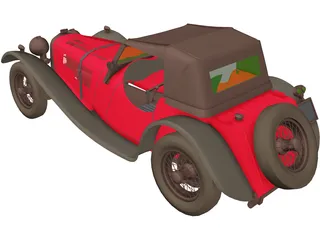 Jaguar S100 Targa Florio (1937) 3D Model