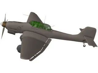 Junkers 87B Stuka 3D Model