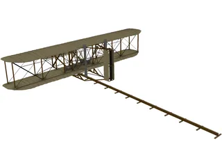 Wright Flyer Kitty Hawk 3D Model