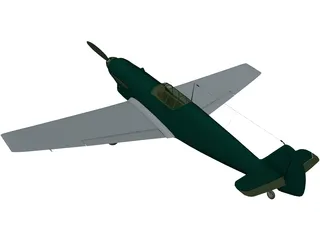 Messerschmitt BF-109B 3D Model