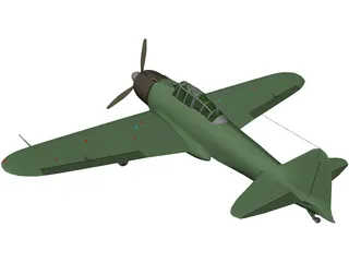 Mitsubishi A6M Zero 3D Model