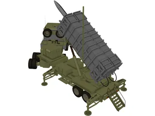 Patriot Missile 3D Model