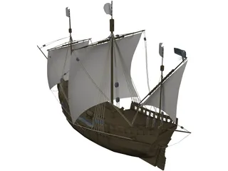 Pinta S.XV 3D Model