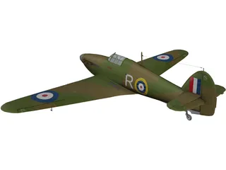Hawker Hurricane I 3D Model