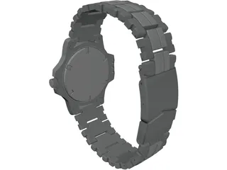 Racer Diver Watch 3D Model