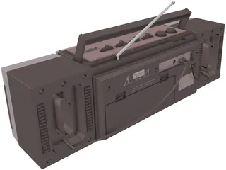 Radiocassette 3D Model