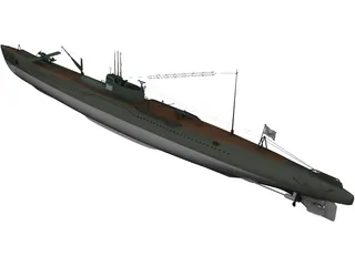 Submarine First Class 3D Model