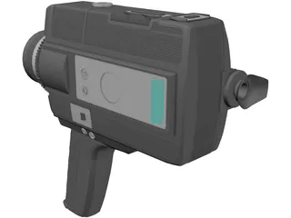 Movie Camera 3D Model