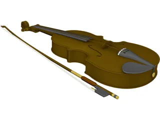 Violin 3D Model