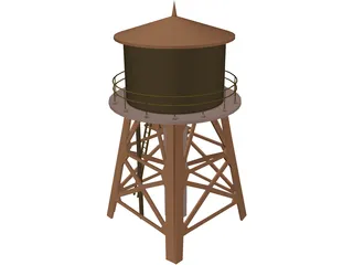 Water Tower 3D Model