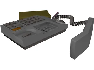 Telephone Handset 3D Model