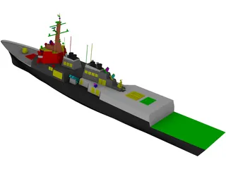 ROK Destroyer KDX-III 3D Model