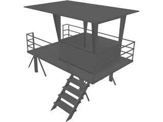 Lifeguard Tower 3D Model