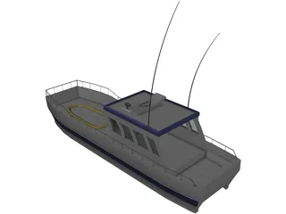 Rescue Boat 3D Model