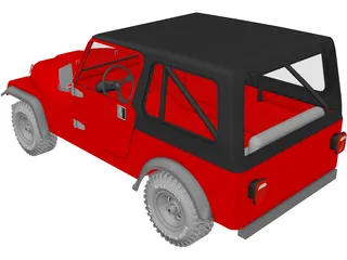 Jeep CJ7 3D Model