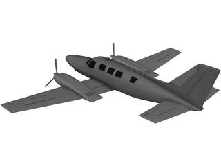 Cessna 402C 3D Model