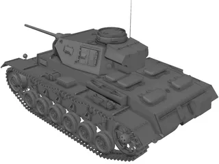 Panzer 3D Model