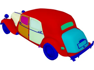 Citroen 15CV (1950) 3D Model