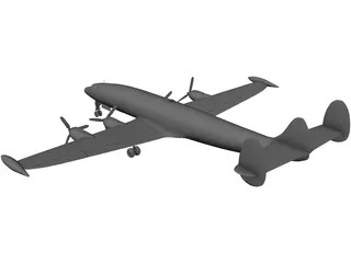 Lockheed C-121 Constellation 3D Model