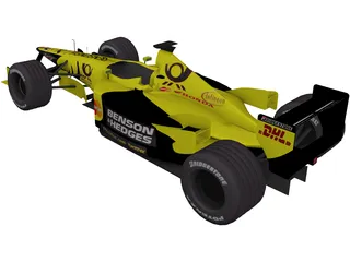 F1 Jordan 2001 3D Model