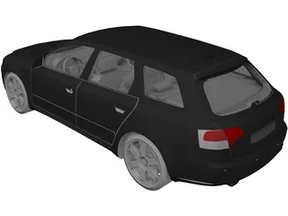 Audi A4 Avant 3.2 Quattro (2005) 3D Model