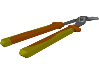 Engineers Multigrip Pliers 3D Model