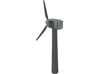 Wind Turbine 3D Model