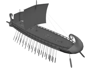 Trireme 3D Model