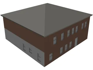 Two Story Home 3D Model