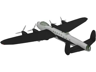 Avro Lancaster Bomber 3D Model