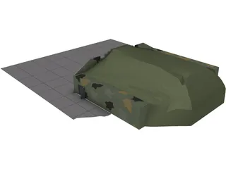 HAS - Hardened Aircraft Shelter 3D Model