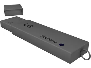 LG USB Drive 3D Model