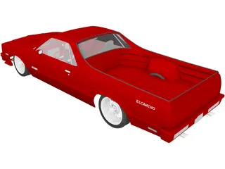 Chevrolet El Camino (1984) 3D Model