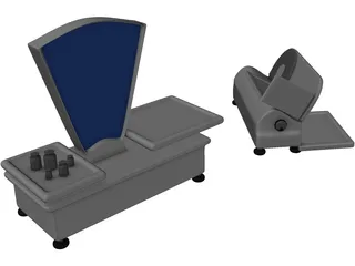 Roman Scales and Electrical Ham-Cutter 3D Model
