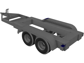 Trailer 160 Gallon Tank 3D Model