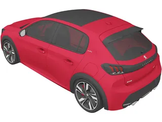 Peugeot 208 GTi Concept (2021) 3D Model