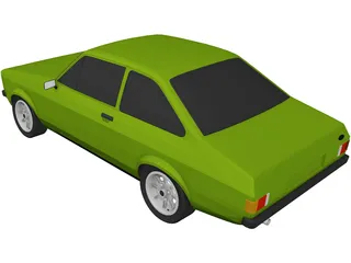 Ford Escort MK2 3D Model