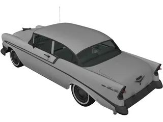 Chevrolet Bel Air 2-door Hardtop (1956) 3D Model