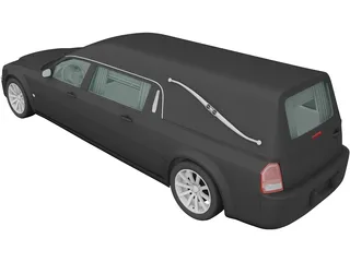 Chrysler 300C Hearse (2009) 3D Model