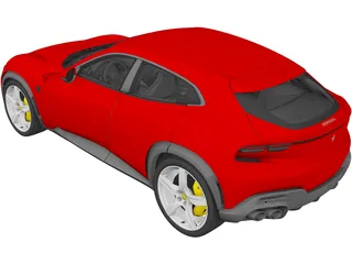 Ferrari Purosangue (2022) 3D Model