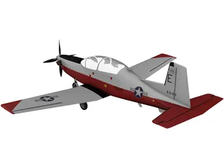 Beechcraft T-6 Texan II 3D Model