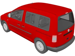 Volkswagen Caddy (2007) 3D Model