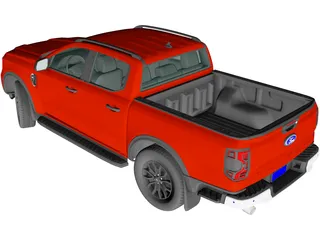 Ford Ranger XLT (2024) 3D Model
