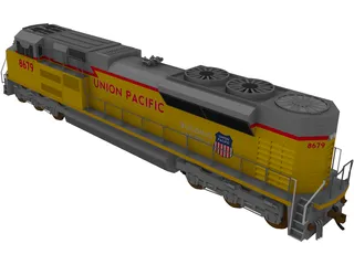 Union Pacific SD70Ace 3D Model