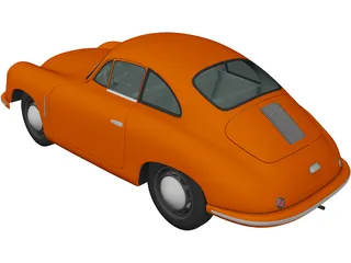 Porsche 356 Coupe (1948) 3D Model