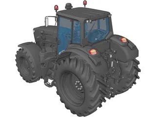 John Deere 6195M 3D Model