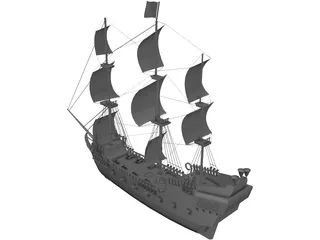 Black Pearl 3D Model