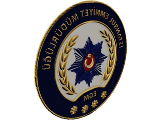 Istanbul Emniyet Mudurlugu Logo 3D Model