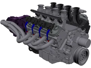 Chevrolet LS1 Engine 3D Model